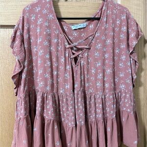 Women's Floral Top - Pink